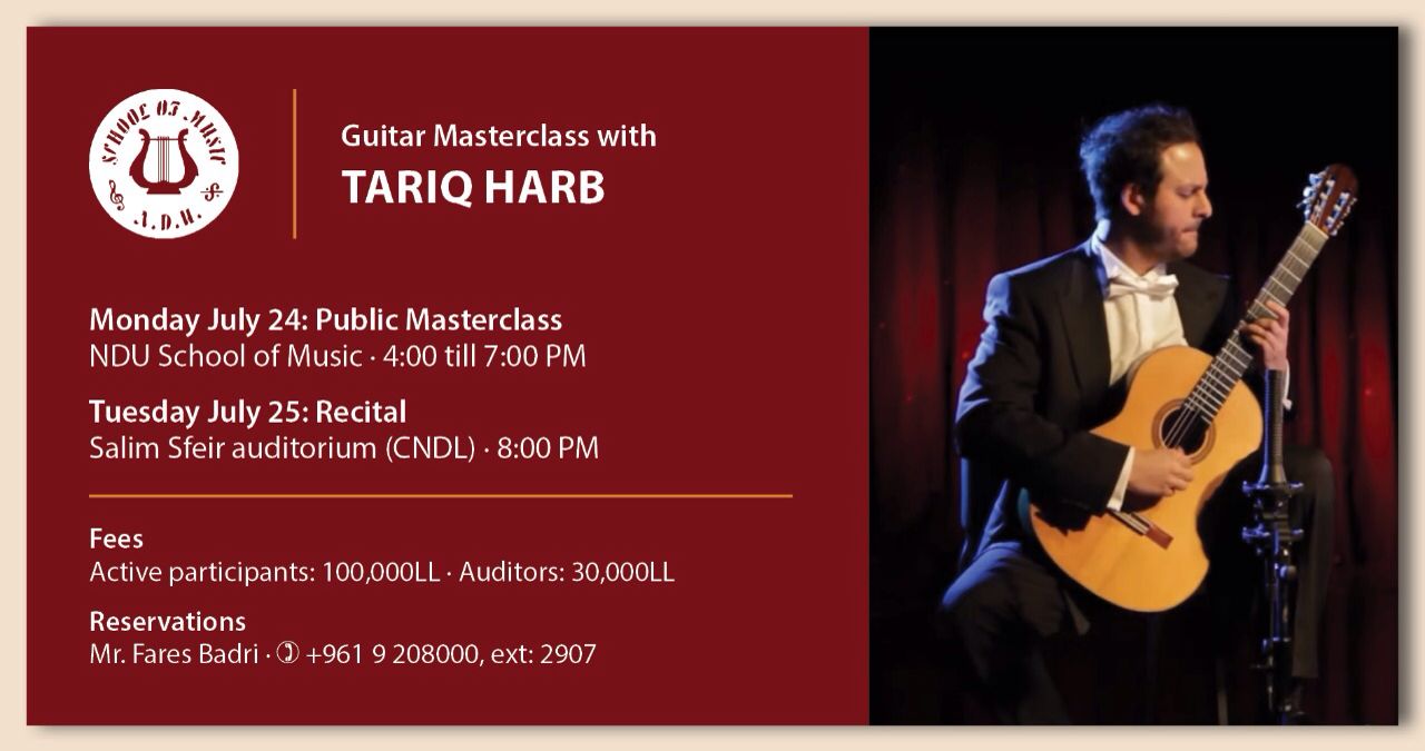 Notre Dame University Presents Tariq Harb – July 24-25, 2017
