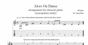 Stromae: Alors On Danse (syncopation study - arr. Harb)