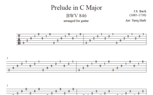 Bach: Prelude in C Major, BWV 846 (arr. Harb) [TABS]
